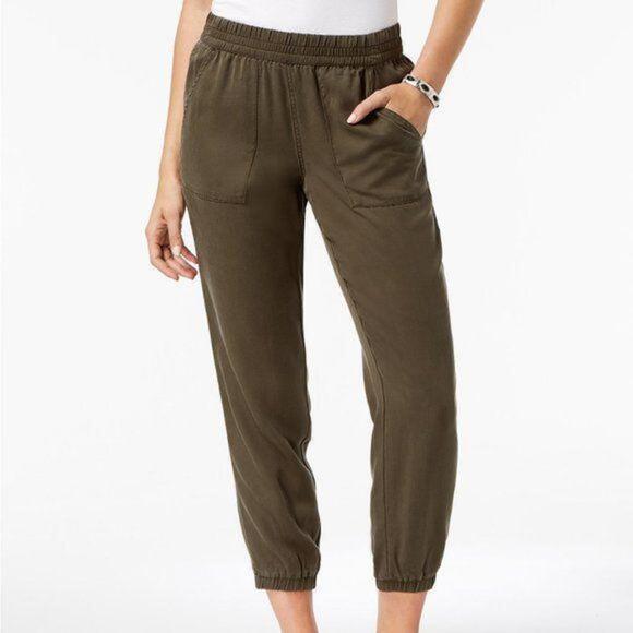 Style & Co Tencel® Jogger Pants Deep Moss 4 - Picture 1 of 9